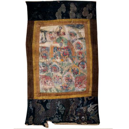 Thangka Painting Of Life Of Buddha