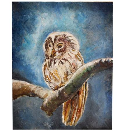 Night Owl Painting On Canvas