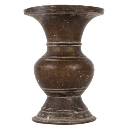 Brass Urn Style Cylindrical Vase