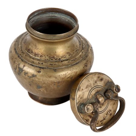 Brass Kamadalu Pot Or Jug With Lid