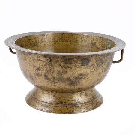 Brass Holy Bowl With Side Handles