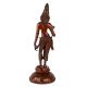 Brass Statue Of Godess Parvati In Brown Finish