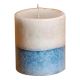 Handmade Scented Two Tone Pillar Candle (Lavender Fragrance) Burn Time 30 hrs