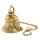 Brass Temple Bell With Long Chain