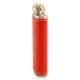 JB Red Hip Flask In Leather Cover