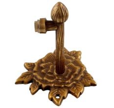 Brass Bud Flower Hanging Wall Mount Bracket