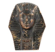 Egyptian King Tut Brass Bust Statue
