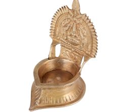 Golden Brass Gahalakshmi Vilakku Oil Lamp