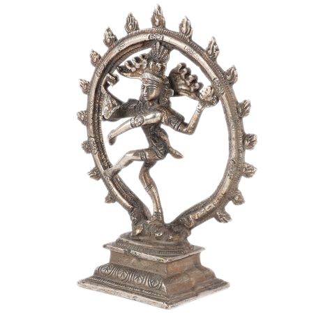 Brass Natraja Statue In Patina Finish