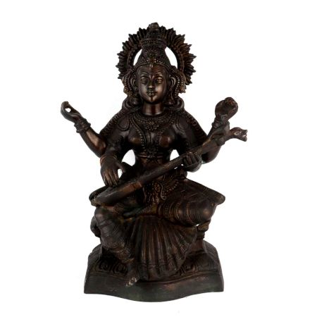 Maa Sarawati Idol Or Statue In Antique Finish