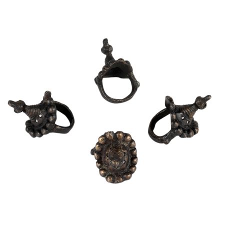 Banjara Tribal Style RingsÂ 4 Pieces