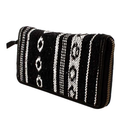 Black Woven Clutch Bag For Women