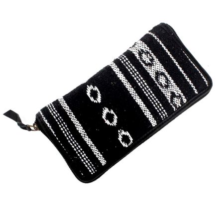 Black Woven Clutch Bag For Women
