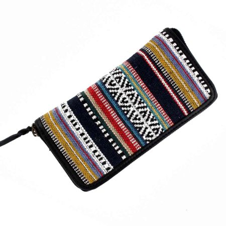 Woven Multicolored Clutch Purse