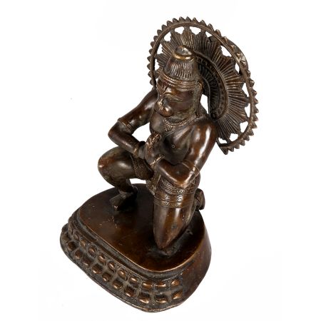 Brass Lord Hanuman Statue In Namaskara Pose