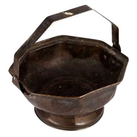 Brass Puja Flower Basket With Handle