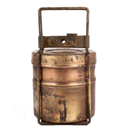 Brass Two Tier Tiffin Box