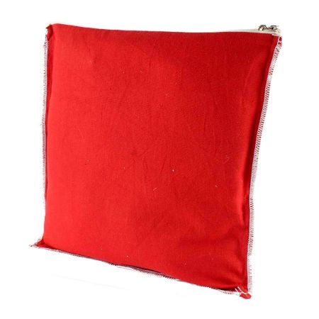 Paprika Solid Color Cotton Throw Cushion Cover