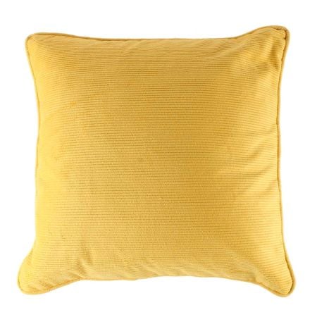 Yellow Cotton Solid Cushion Cover