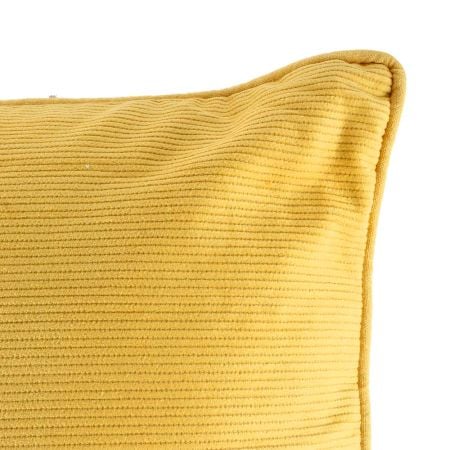 Yellow Cotton Solid Cushion Cover