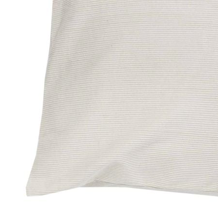 White Ribbed Cushion Cover