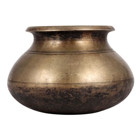 Solid Brass Round Matka Or Water Pot