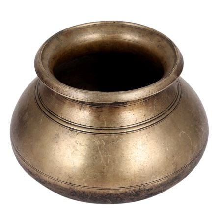 Solid Brass Round Matka Or Water Pot