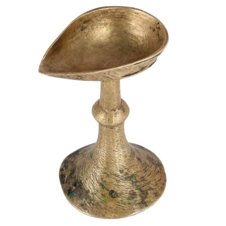 Oil Lamp Small Vintage In Brass