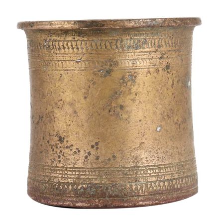 Used Vintage Holy Pot Panchpatra In Brass