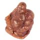 Tarnished Brass Laughing Buddha Statue