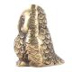 Pure Brass Sitting Owl Statue With Detailed Engraving