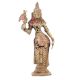 BrassÂ Andal Devi  Statue With Parrot