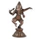 Brass Dancing Lord GaneshaÂ In Antique Finish