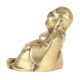 Golden Brass Laughing Buddha Statue
