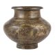 Floral Design Brass Holy Water Pot