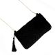 Black Beaded Purse With Chain