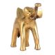 Brass ElephantÂ Statue With Raised Trunk