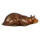Brass Sitting Cat Statue