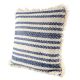 Blue And White Striped Cotton Cushion Cover
