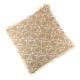 Fringe Leaf Pattern Beige Throw Cushion Cover