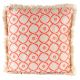 Ivory And Orange Decorative Cushion Cover With Fringe