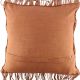 Beige Macrame Cushion Cover with Fringes