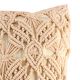 Cream Macrame Vintage Cushion Cover