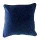 Sapphire Blue Square Cotton Throw Pillow