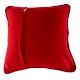 Ribbed Red Throw Cushion  Cover