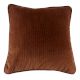 Brown Ribbed Cushion Cover
