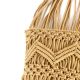 Beige Macrame Pillow cover With Fringes