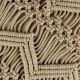 Beige Macrame Pillow cover With Fringes