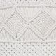 White Macrame Farmhouse Decor Cushion Cover