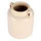 White Ceramic Jar with Two Handles
